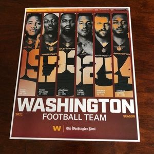 Washington Football Team 2021 season Poster